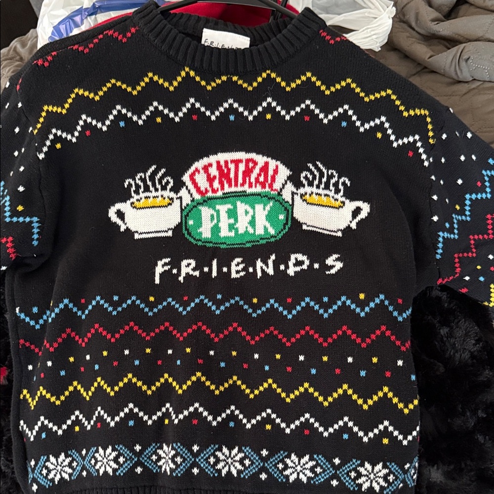 Central Perk Friends Black Sweater